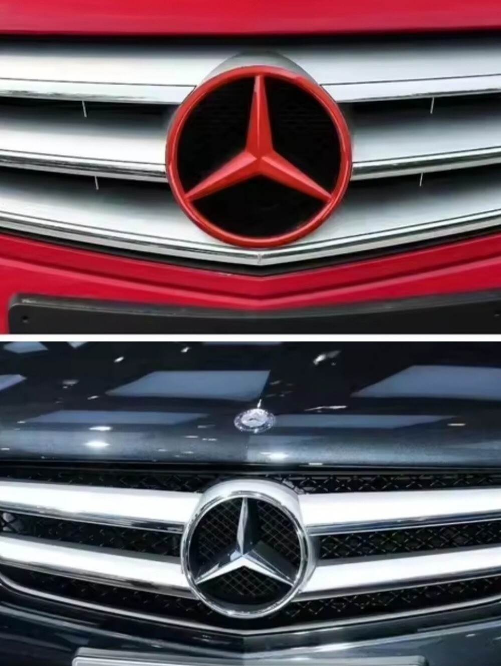 Mercedes Grille Star Badge Cover Emblem 5 Color Choices